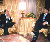 Italian Prime Minister Silvio Berlusconi and Rick Perry, Rome