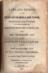 Cover of the 1827 constitution.
