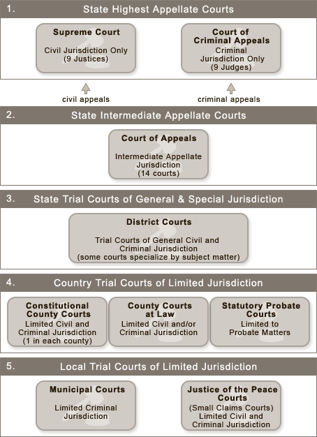 Texas Politics - The Court Structure of Texas